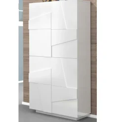 Scarpiera Alta o Bassa in Legno Sostenibile Design a 2 o 4 Ante - Fjona