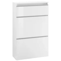 Scarpiera Bianca o Antracite 3 Ante Legno Sostenibile Design - Emanuelito