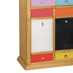 Scarpiera con Cassetti Tutti Colorati e Maniglie Diverse Made in Italy - Mitra