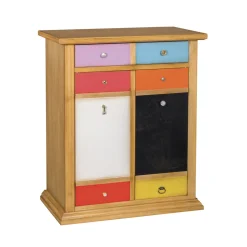 Scarpiera con Cassetti Tutti Colorati e Maniglie Diverse Made in Italy - Mitra