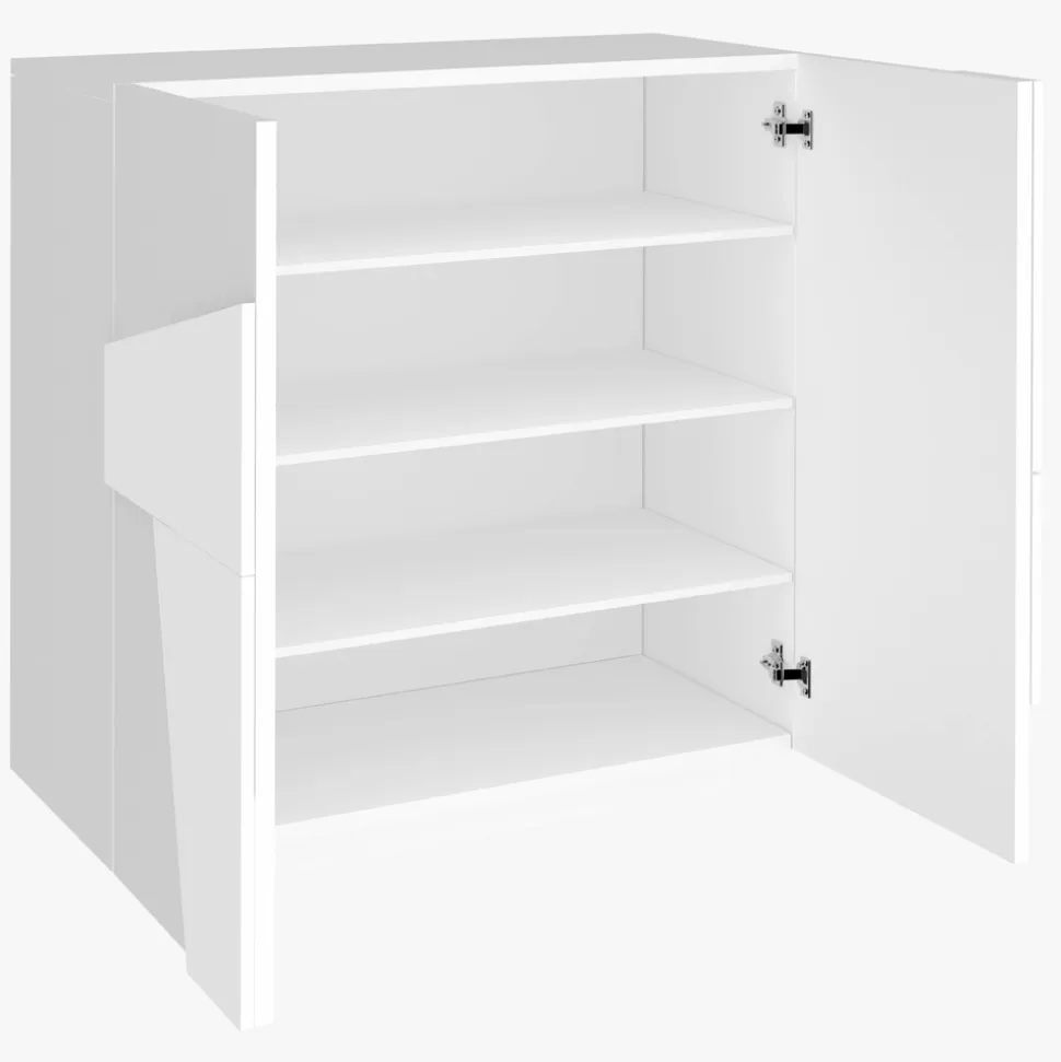 Scarpiera da Interno con 2 Ante in Melaminico Made in Italy - Naditza