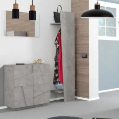 Scarpiera da Interno con 2 Ante in Melaminico Made in Italy - Naditza