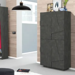 Scarpiera in Melaminico da Interno con 4 Ante Made in Italy - Naditza