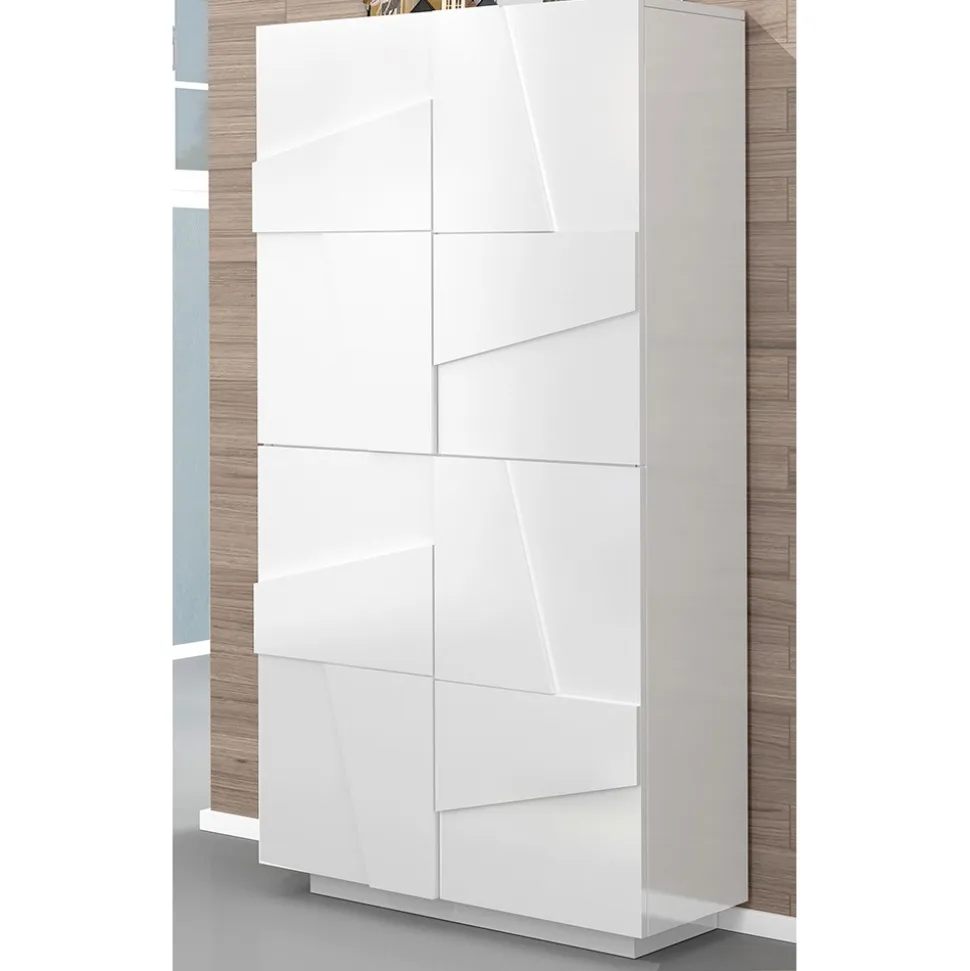 Scarpiera in Melaminico da Interno con 4 Ante Made in Italy - Naditza