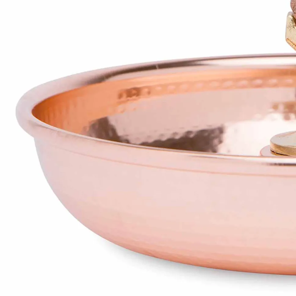 Schiaccianoci Vassoio in Rame Massiccio Design Artigianale 24 cm - Paronzo