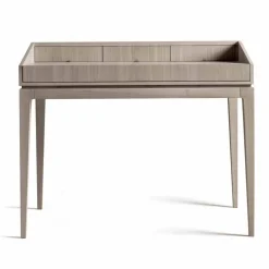 Scrittoio di design moderno in legno noce, l.105xp.65cm, Acario