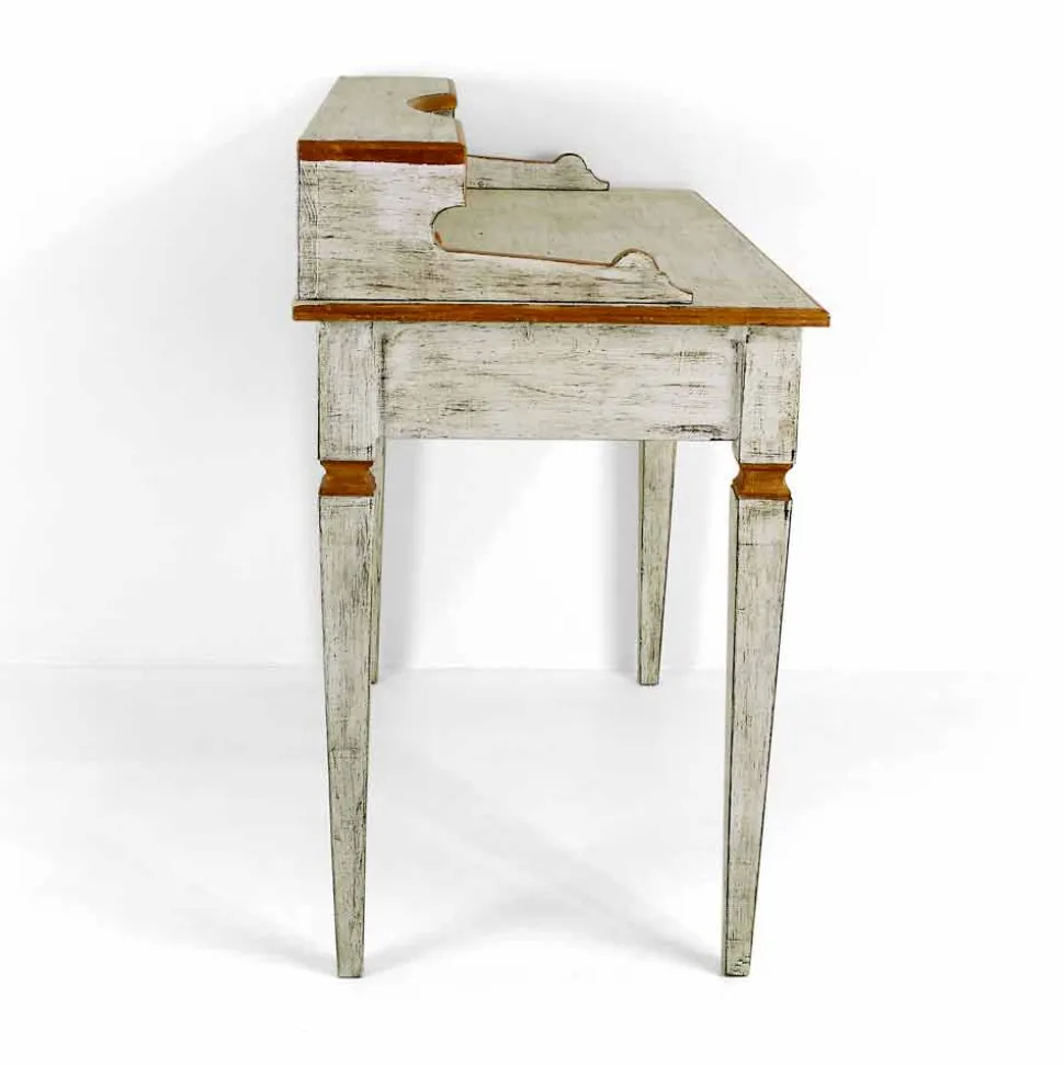 Scrittoio Fatto a Mano in Legno Massello con Cassetti Made in Italy - Amela
