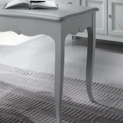 Scrittoio in Pioppo Massiccio Laccato Bianco Made in Italy - Liber