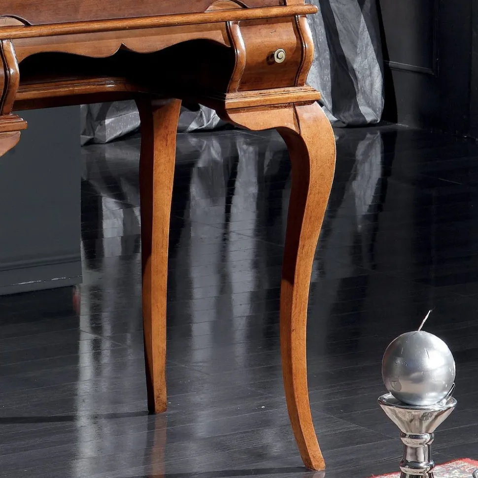 Scrivania Classica 5 Cassetti in Legno e Intarsi Made in Italy - Hastings