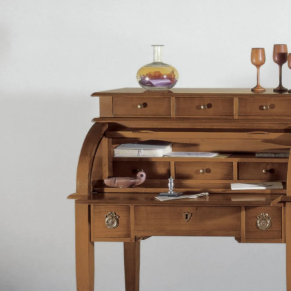 Scrivania con 6 Cassetti Esterni, 3 Cassetti Interni e 1 Vano Made in Italy - Marte