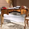 Scrivania da Salotto 5 Cassetti in Legno di Lusso Made in Italy - Caligola