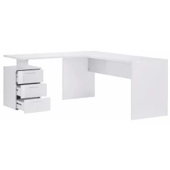 Scrivania da Ufficio Angolare in Legno Nobilitato 2 Finiture - Analuisa