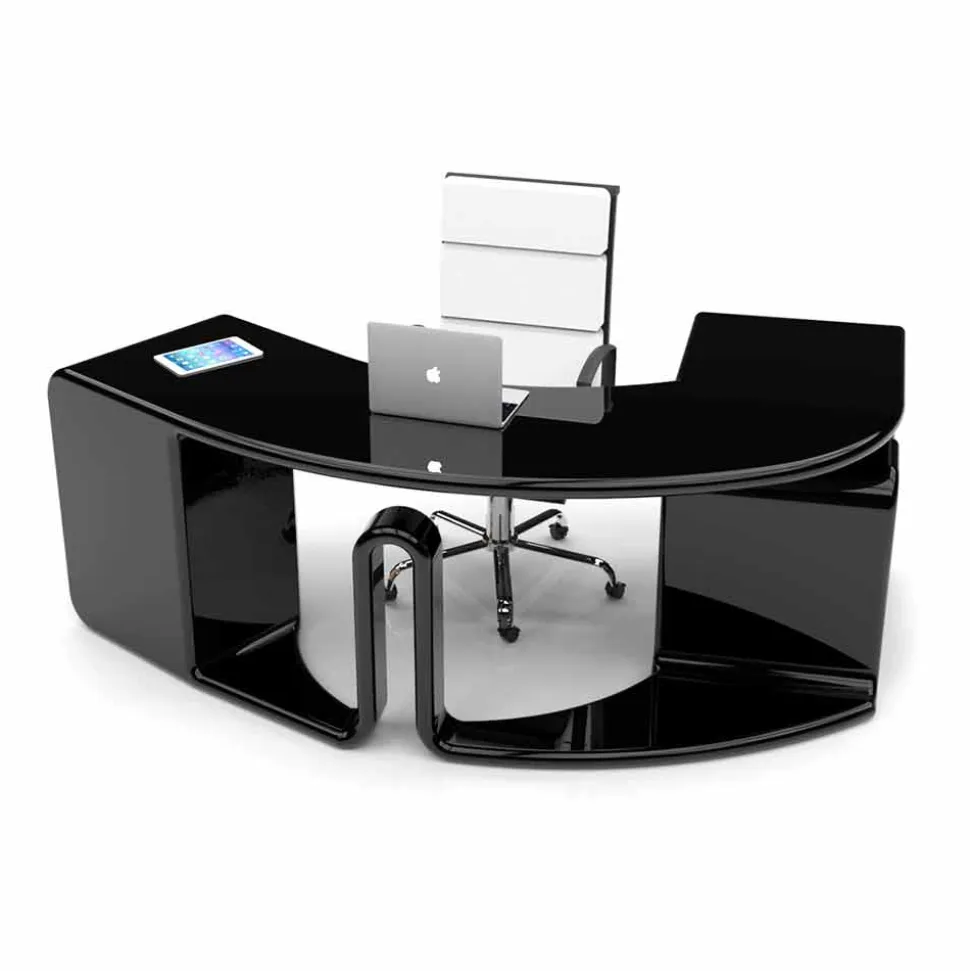 Scrivania da ufficio di design con cassetti fatta in Italia, Milazzo