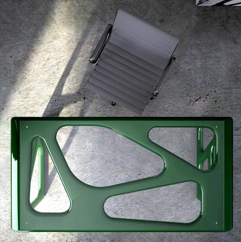 Scrivania Design in Solid Surface Illa Made in Italy