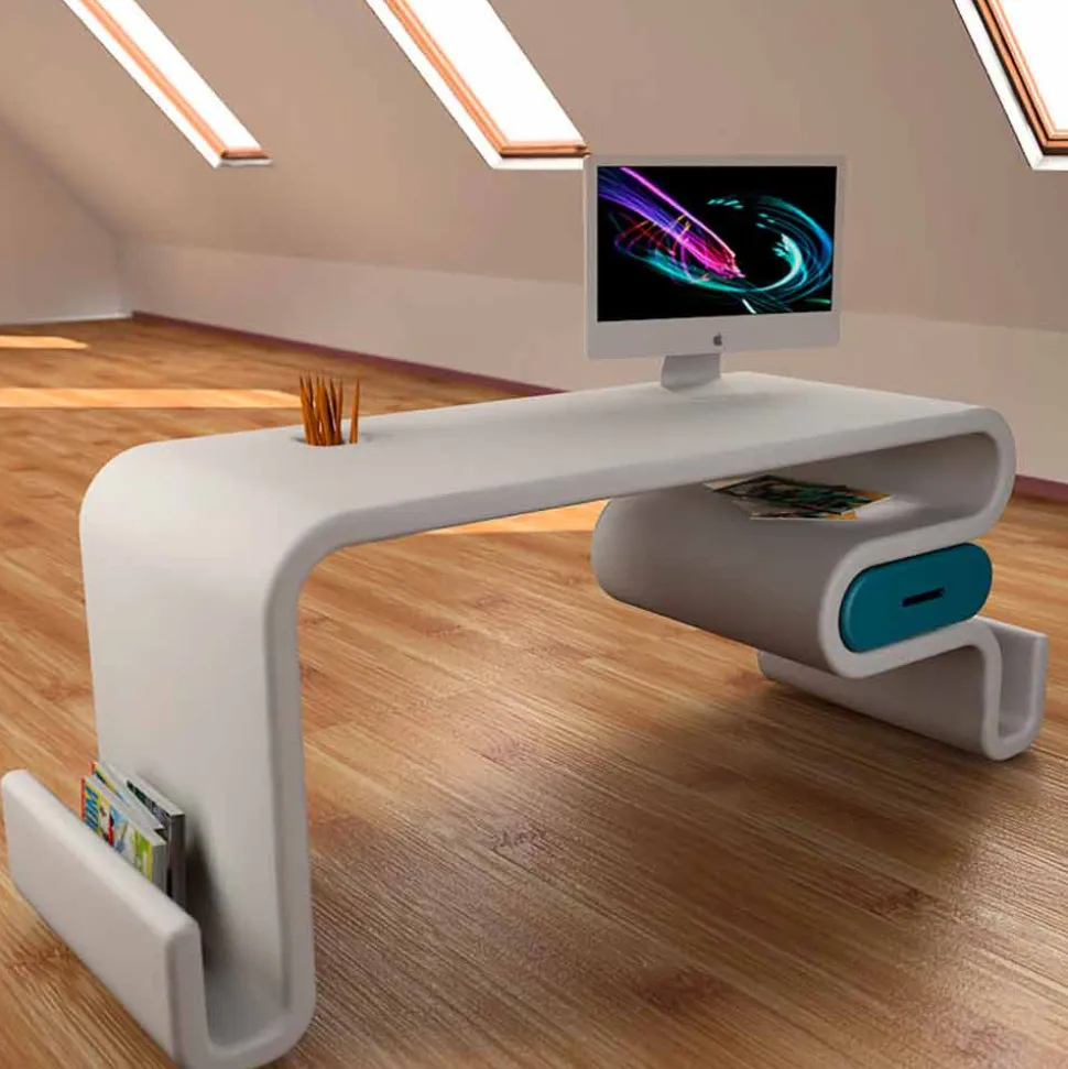 Scrivania design moderno per ufficio Flex Made in Italy