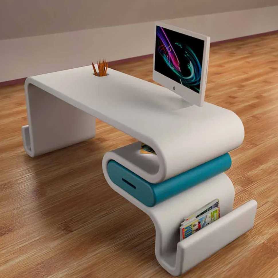 Scrivania design moderno per ufficio Flex Made in Italy