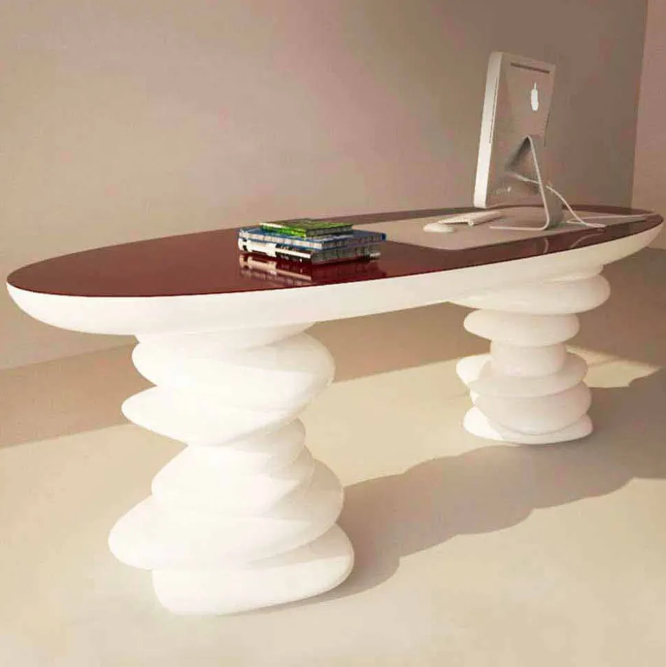 Scrivania di design moderna da ufficio Aldington fatta a mano