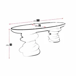 Scrivania di design moderna da ufficio Aldington fatta a mano