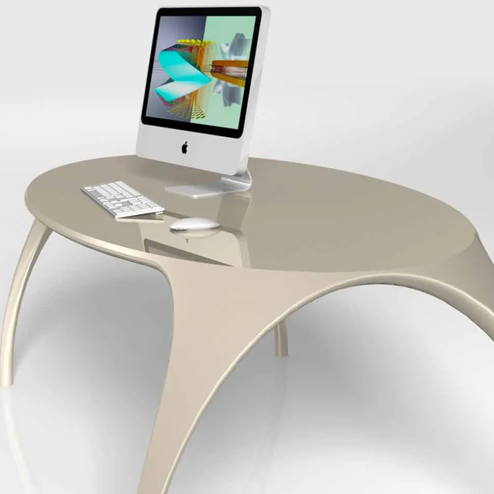 Scrivania di design moderno da studio made in Italy, Pomposa
