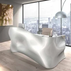 Scrivania moderna da ufficio Velo, realizzata in Italia