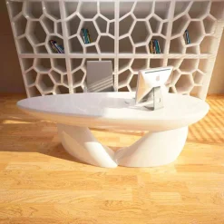 Scrivania per ufficio design moderno Sofstone, fatta a mano