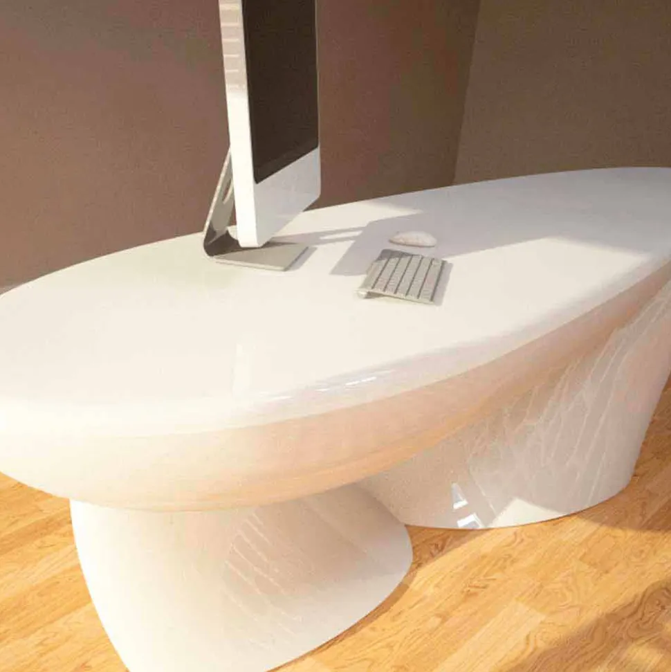Scrivania per ufficio design moderno Sofstone, fatta a mano