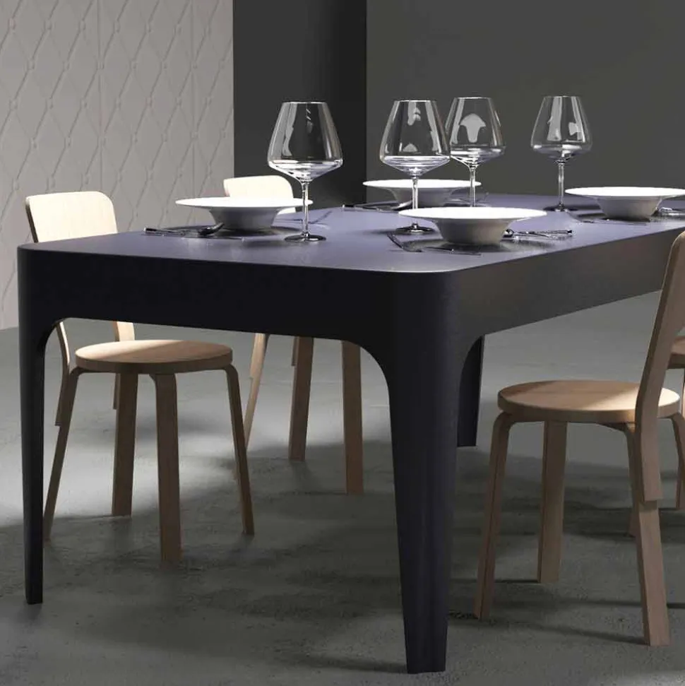 Scrivania / tavolo da pranzo rettangolare, design moderno, Merlot