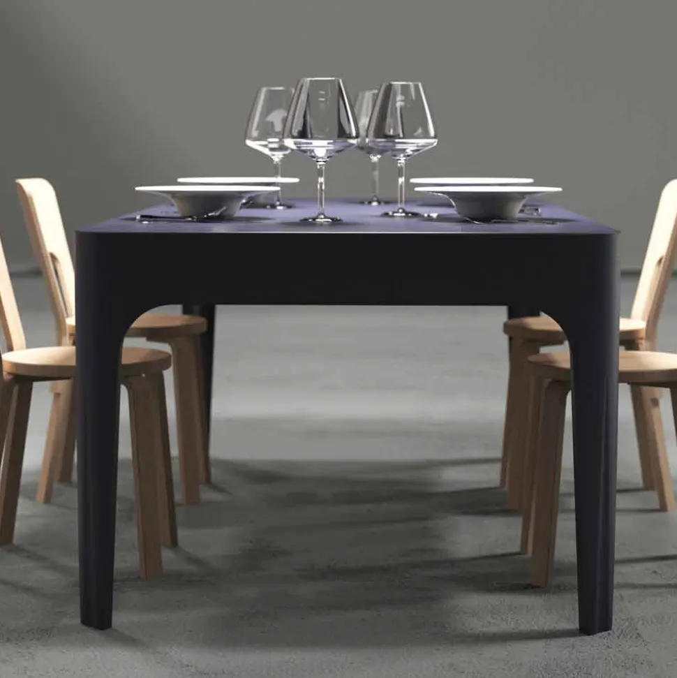 Scrivania / tavolo da pranzo rettangolare, design moderno, Merlot