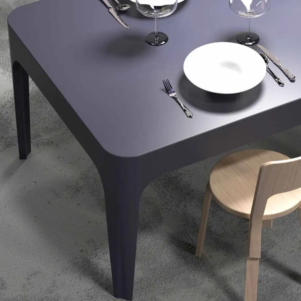 Scrivania / tavolo da pranzo rettangolare, design moderno, Merlot