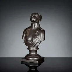 Scultura in ceramica artigianale Nera 100% Made in Italy Fabas 2