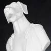 Scultura in ceramica artigianale Bianca 100% Made in Italy Fabas 1