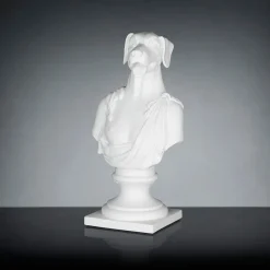 Scultura in ceramica artigianale Bianca 100% Made in Italy Fabas 1