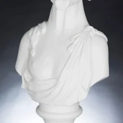 Scultura in ceramica artigianale Bianca 100% Made in Italy Fabas 1
