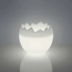 Secchiello portaghiaccio bianco luminoso Slide Kalimera, made in Italy