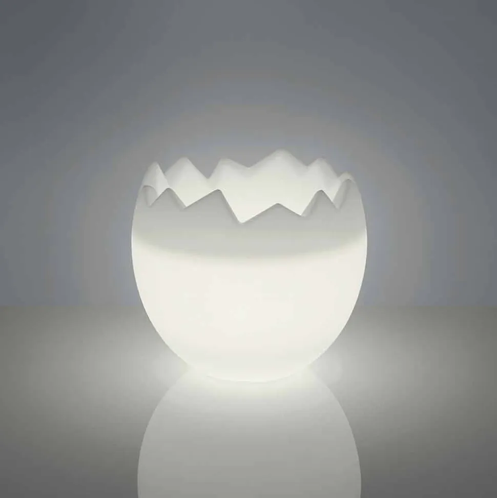 Secchiello portaghiaccio bianco luminoso Slide Kalimera, made in Italy