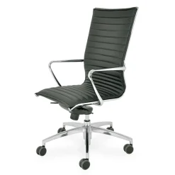 Sedia Alta da Ufficio con Ruote e Cuscino Ergonomico e Girevole - Filanna