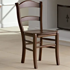 Sedia Classica da Cucina in Legno Massello Design Italiano - Monika