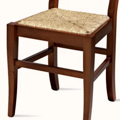Sedia Classica in Legno di Faggio e Paglia Design Made in Italy - Claudie