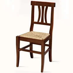 Sedia Classica in Legno di Faggio e Paglia Design Made in Italy - Claudie