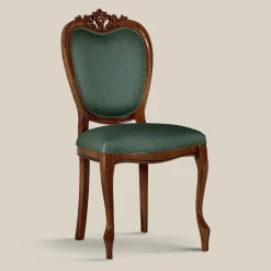 Sedia Classica in Legno Noce o Oro Imbottita Made in Italy - Imperator