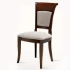 Sedia Classica Legno di Faggio e Tessuto Design Elegante Italiano - Murray