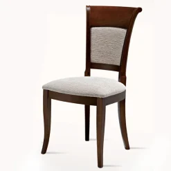 Sedia Classica Legno di Faggio e Tessuto Design Elegante Italiano - Murray