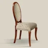 Sedia Classica Legno e Tessuto Con o Senza Braccioli Made in Italy - Ellie
