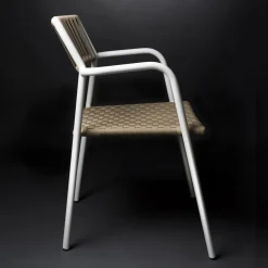 Sedia con Braccioli da Esterno in Alluminio - Eugene