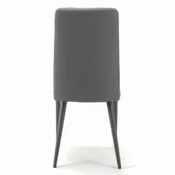 Sedia con Gambe in Acciaio Laccate e Seduta Rivestita Made in Italy - Brescia