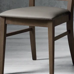 Sedia Cucina Legno Massello di Faggio e Ecopelle Design Italiano - Rosita