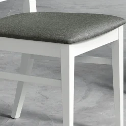Sedia da Cucina Design in Legno di Faggio e Tessuto Stile Moderno - Taver