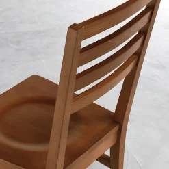 Sedia da Cucina in Legno di Faggio e Seduta in Legno Massello - Rabasse