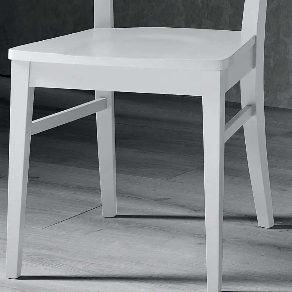 Sedia da Cucina in Legno Massello di Faggio Design Italiano - Jeanine