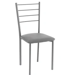 Sedia da Cucina in Pelle Sintetica e Metallo Verniciato 4 Pezzi - Remida